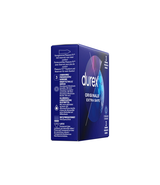 Durex Durex Originals XL Extra Safe Condoms - 3 Pack for Ultimate Comfort