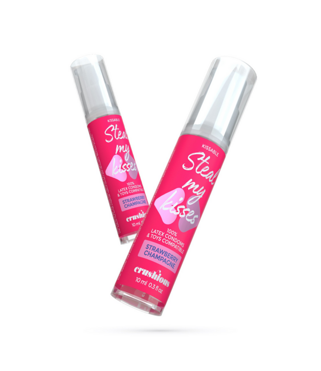 Crushious Steal My Kisses Strawberry Champagne Lubricant - Vegan & Kissable