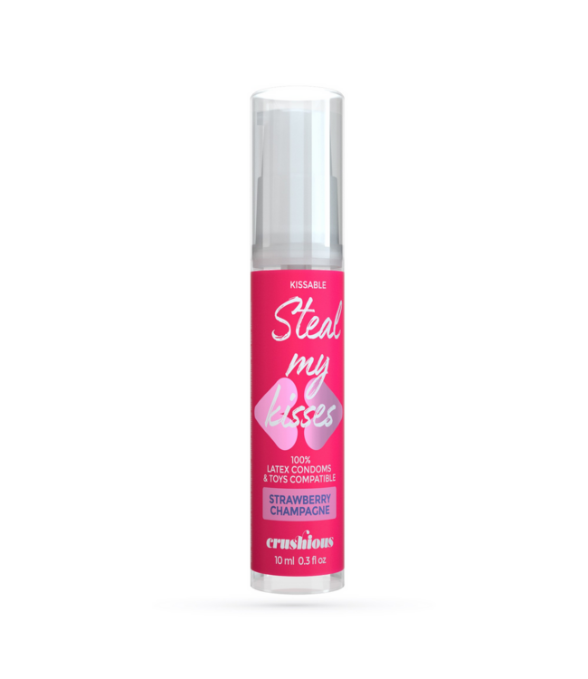 Crushious Steal My Kisses Strawberry Champagne Lubricant - Vegan & Kissable