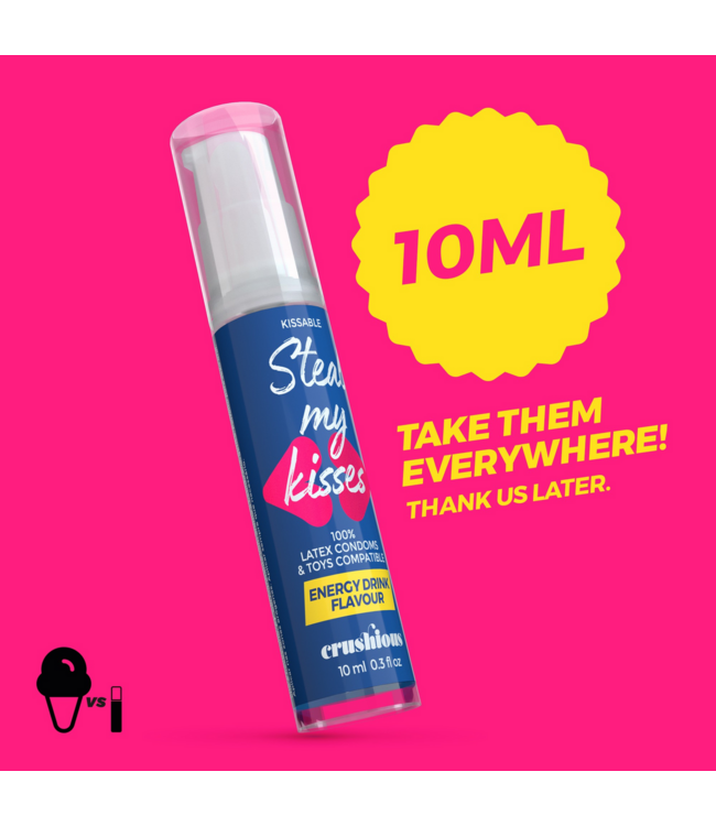 Crushious Steal My Kisses Gleitmittel | Vegan, 10 ml, Kussgeschmack, ohne Kleben
