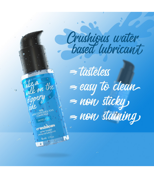 Crushious Crushious Wasserbasis-Gleitmittel 50 ml | Natürlich & hypoallergen
