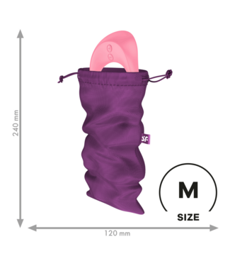 Satisfyer Treasure Bag M Purple - Stylish Storage for Your Pleasure Products