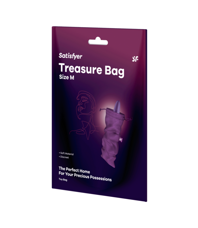 Satisfyer Satisfyer Treasure Bag M Paars - Duurzame en Stijlvolle Opbergtas