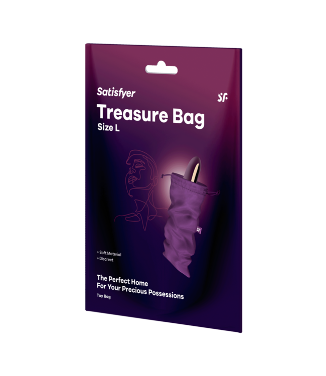 Satisfyer Treasure Bag L Paars – Stijlvolle Bescherming voor jouw Plezierproducten
