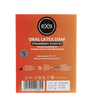 EXS EXS Aardbeien Monddam - Geniet Veilig & Comfortabel van Orale Plezier