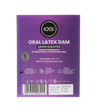 EXS EXS Druiven Monddam – Veilige en Smaakvolle Bescherming voor Orale Genot
