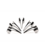 XR Brands Verleidelijke Claw Ring Set - 5 Stuks van Roestvrij Staal voor Genot