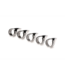 XR Brands Verleidelijke Claw Ring Set - 5 Stuks van Roestvrij Staal voor Genot