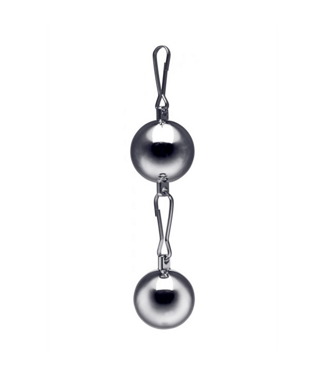 XR Brands Oppressor's Orb: 8oz Stainless Steel Weighted Ball for BDSM Enhancements