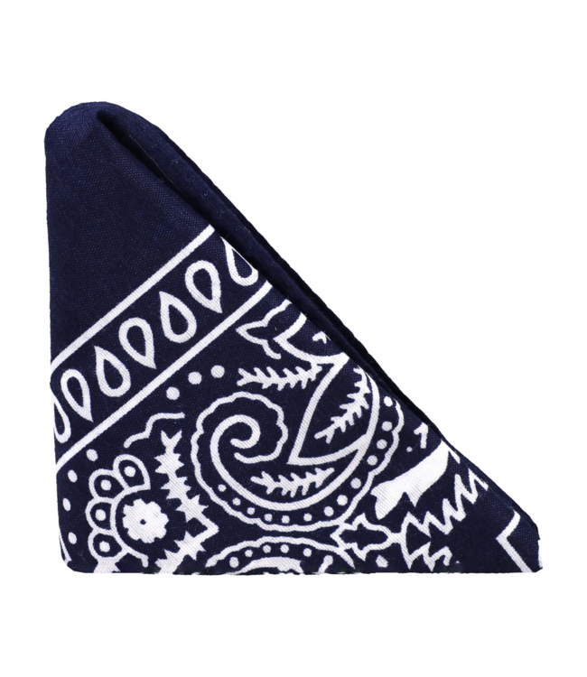 Doc Johnson The Code Navy Blue Silicone Cock Ring & Bandana Set for Ultimate Comfort