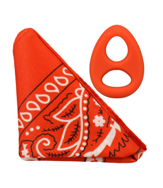 Doc Johnson The Code Siliconen Cockring met Bandana – Voor Stijlvolle Prestaties