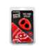 Doc Johnson The Code Rood Silicone Cockring Set met Bandana | Voor Krachtige Ervaringen