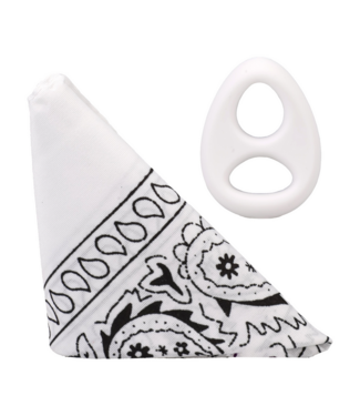 Doc Johnson The Code Silicone Cock Ring & Bandana – Strong, Stylish Erection Boost