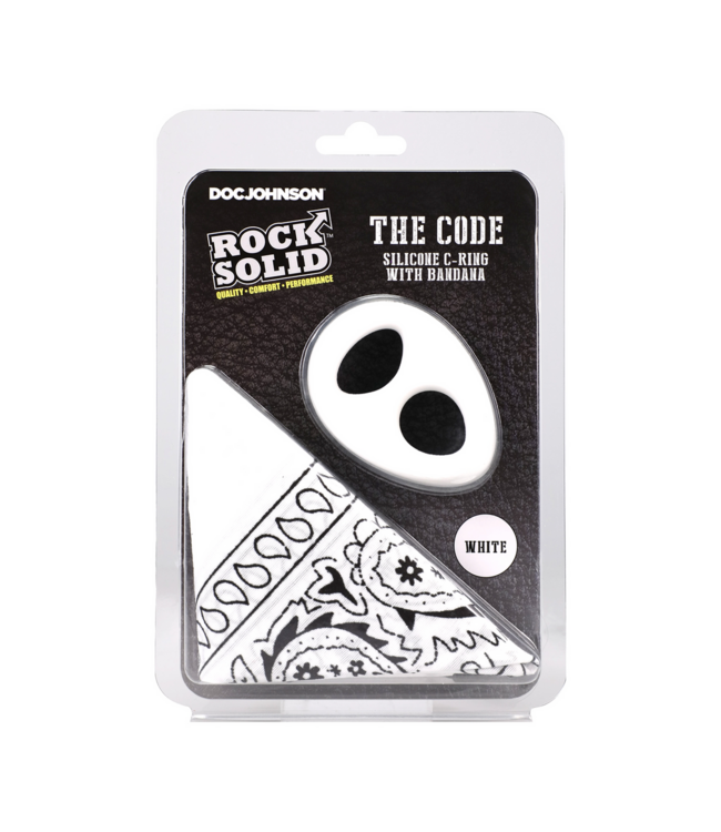Doc Johnson The Code Siliconen Cockring en Bandana Set – Stylish Erectie Boost!