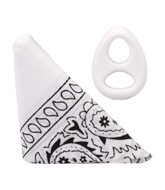 Doc Johnson The Code Silicone Cock Ring & Bandana – Strong, Stylish Erection Boost