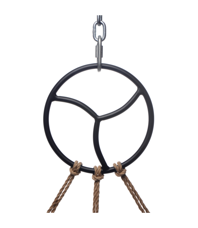 XR Brands Stalen Suspensie Ring Zwart | Verhoog je Shibari Ervaring met Stijl en Veiligheid