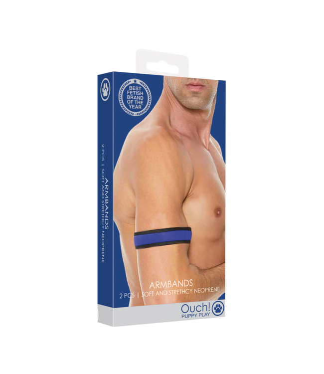 Ouch! Stylische Neopren-Armbänder für bequemes Puppyplay und Gehorsamkeit