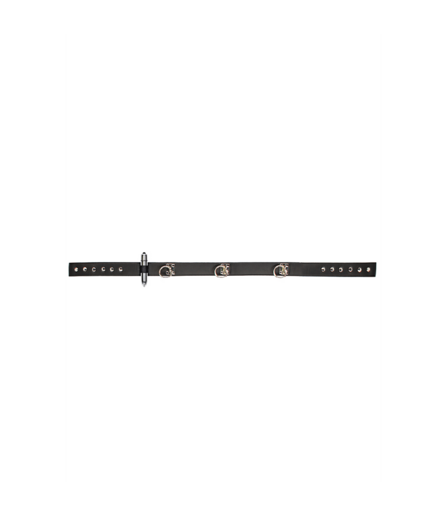 Ouch! Adjustable Bondage Cuff Strap with Rings | Control & Comfort in Black
