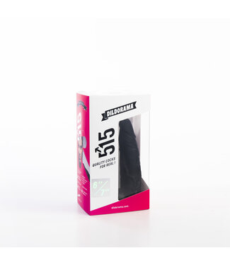 515 Line Dildorama 515 Double Dildo 6" Schwarz – Realistisch & Hautfreundlich