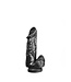515 Line Dildorama 515 7,5" Zwart - Realistische PVC Dildo met Zuignap en Textuur
