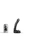 All Black Elegante All Black Dildo 9 cm – Slank Ontwerp met Stimulatie Bobs