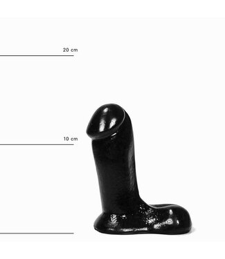 All Black All Black AB 43 Dildo 14 cm - Safe & Beginner-Friendly with Wide Base