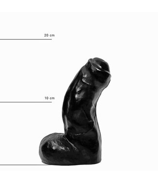All Black All Black AB 03 Dildo 17 cm - Soft, Realistic, and Flexible Pleasure