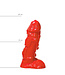 All Black All Black Textured Dildo ABR 25 - 18cm for Intense Stimulation