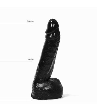 All Black Verken de All Black Dildo AB11 – 22 cm Realistisch voor Avontuurlijke Moments