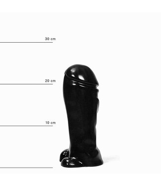 All Black All Black AB 48 Dildo - 22 cm Stevig en Lang voor Gevorderden met Balformaat
