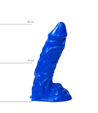 All Black Intense All Black Geaderde Dildo 23 cm - Veilig en Realistisch Genot