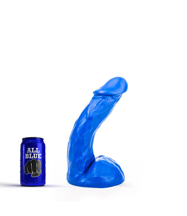 All Black All Blue ABB64 Soft Black Dildo 23cm - Safe, Realistic & Easy Clean