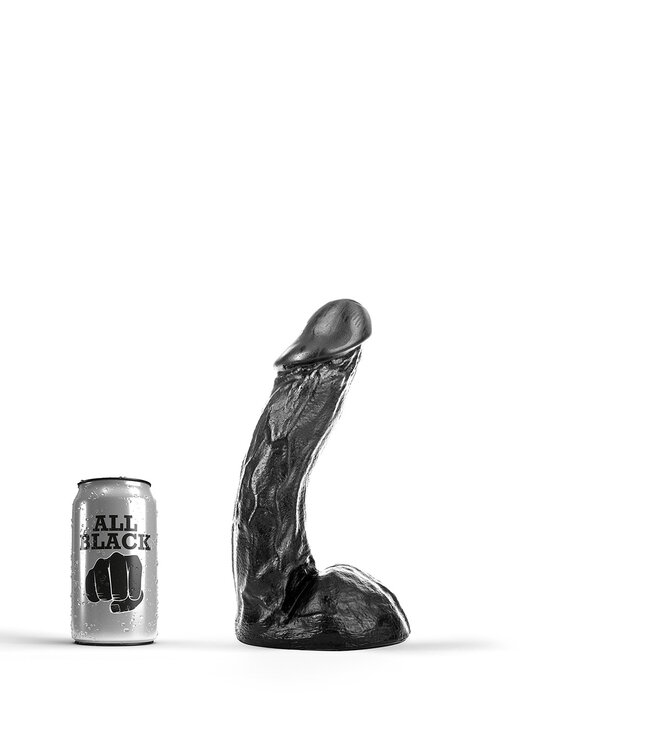 All Black Ervaar Plezier met de All Black AB64 Dildo – 23 cm, Veilig en Realistisch