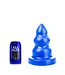 All Black All Blue Buttplug 3 Noppen 21,5 cm - Sicheres Design für Genuss