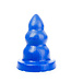 All Black All Blue Buttplug met Drie Bulten - Veilig & Modern Ontwerp voor Genot