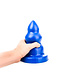 All Black All Blue Buttplug 3 Noppen 21,5 cm - Sicheres Design für Genuss