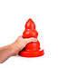 All Black Rode Buttplug Trio - 21,5 cm in 3 Maten voor Veilig Plezier en Avontuur
