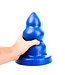 All Black Triple Pleasure M Blue Butt Plug – 3 Sizes, Safe & Stylish Design