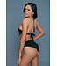 BeWicked Verleidelijke Yasmin Zwart Halternek Monokini met Braziliaanse Snit - Small