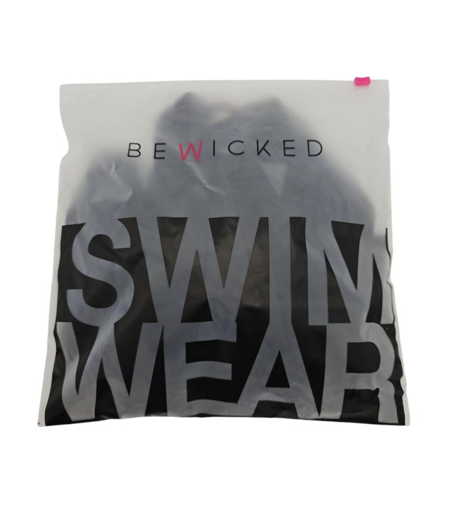 BeWicked Jordan Onepiece Zwart L | Statement Monokini met Asymmetrisch Design