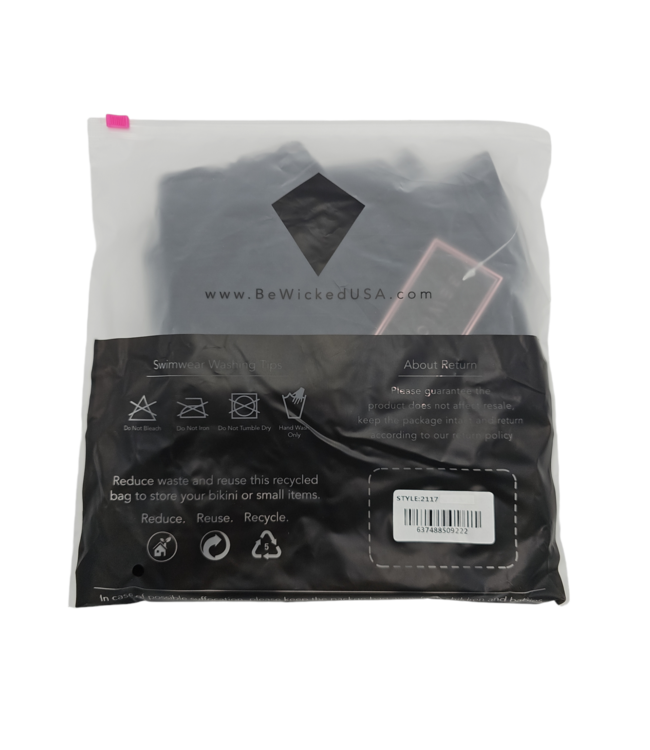 BeWicked Rowen Zwart Asymmetrisch One-Shoulder Badpak | Chic & Verleidelijk Design
