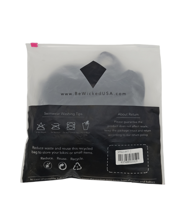 BeWicked Amaya Zwart Badpak L - Chic & Comfortabel voor Zelfverzekerde Zwemmers