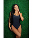 BeWicked Odette Zwart Badpak - Verstelbare Ruches voor een Flatterend Silhouet