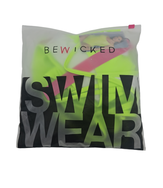 BeWicked Odette Neon Groen Badpak | Flatterend & Verstelbaar in Medium Maat