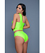 BeWicked Shay XL Neon Green One-Shoulder Tankini - Stylish & Comfortable