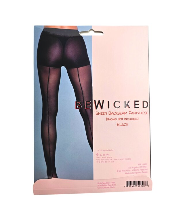 BeWicked Zijdezachte Vintage Glamour Panty's Zwart | Elegantie & Comfort in Één