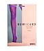 BeWicked Stijlvolle Nylon Fishnet Dijhoge Kousen met Stevige Band - Paars