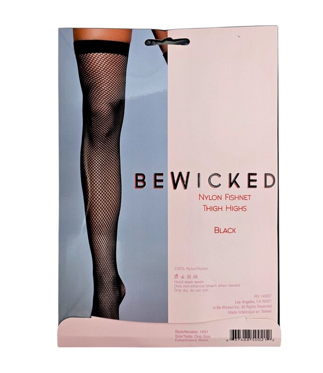 BeWicked Unieke Nylon Dijkousen met Visnet – Stevig en Modieus in Verschillende Kleuren