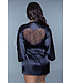 BeWicked Elegante Amora Satijnen Kimono met Kanten Rug en Luxe 3/4 Mouwen