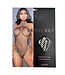 BeWicked Dare to Dazzle Bodystocking: Sexy Dierenprint met Halterneck en Open Rug